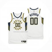 Camiseta Indiana Pacers Bennedict Mathurin NO 00 Association 2025-26 Blanco