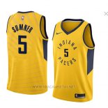 Camiseta Indiana Pacers Edmond Sumner NO 5 Statement 2018 Amarillo
