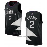 Camiseta Los Angeles Clippers Kawhi Leonard NO 2 Statement 2022-23 Negro