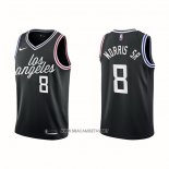 Camiseta Los Angeles Clippers Marcus Morris Sr. NO 8 Ciudad 2022-23 Negro