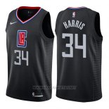 Camiseta Los Angeles Clippers Tobias Harris NO 34 Statement 2019 Negro
