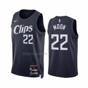 Camiseta Los Angeles Clippers Xavier Moon NO 22 Ciudad 2023-24 Azul