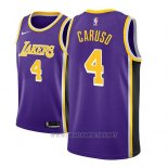 Camiseta Los Angeles Lakers Alex Caruso NO 4 Statement 2018-19 Violeta