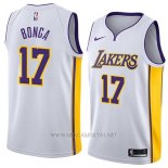 Camiseta Los Angeles Lakers Isaac Bonga NO 17 Association 2018 Blanco