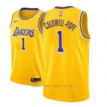 Camiseta Los Angeles Lakers Kentavious Caldwell-Pope NO 1 Icon 2018-19 Oro