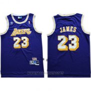 Camiseta Los Angeles Lakers Lebron James NO 23 Azul