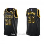 Camiseta Los Angeles Lakers Mac McClung NO 20 Mamba 2021-22 Negro