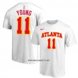 Camiseta Manga Corta Atlanta Hawks Trae Young Association Blanco