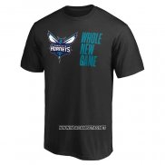 Camiseta Manga Corta Charlotte Hornets Whole New Game Negro