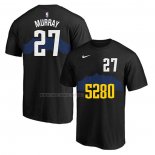 Camiseta Manga Corta Denver Nuggets Jamal Murray Ciudad 2023-24 Negro