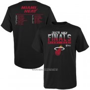 Camiseta Manga Corta Miami Heat 2023 NBA Finals Roster Negro