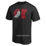 Camiseta Manga Corta Portland Trail Blazers Whole New Game Negro