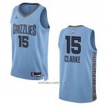 Camiseta Memphis Grizzlies Brandon Clarke NO 15 Statement 2022-23 Azul