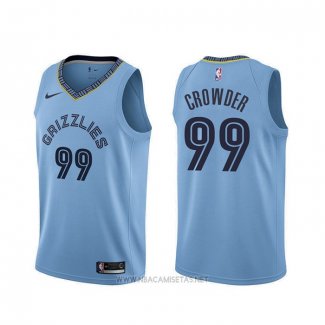 Camiseta Memphis Grizzlies Jae Crowder NO 99 Statement Azul