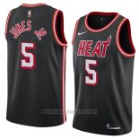 Camiseta Miami Heat Derrick Jones Jr. NO 5 Classic 2018 Negro