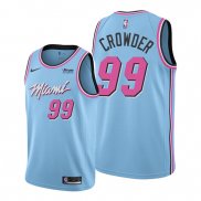 Camiseta Miami Heat Jae Crowder NO 99 Ciudad 2019-20 Azul
