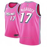 Camiseta Miami Heat Rodney Mcgruder NO 17 Earned 2018-19 Rosa