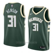 Camiseta Milwaukee Bucks John Henson NO 31 Icon 2018 Verde