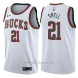 Camiseta Milwaukee Bucks Tony Snell NO 21 Return To The Mecca Classic 2017-18 Blanco