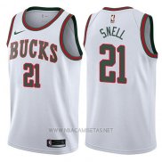 Camiseta Milwaukee Bucks Tony Snell NO 21 Return To The Mecca Classic 2017-18 Blanco