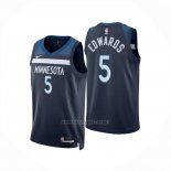 Camiseta Minnesota Timberwolves Anthony Edwards NO 5 Icon 2024-25 Azul