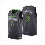 Camiseta Minnesota Timberwolves Anthony Edwards NO 5 Statement 2024-25 Gris