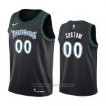 Camiseta Minnesota Timberwolves Hardwood Classic 2017-18 Negro Personalizada