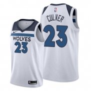 Camiseta Minnesota Timberwolves Jarrett Culver NO 23 Association 2019-20 Blanco