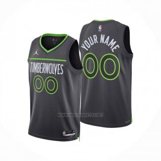 Camiseta Minnesota Timberwolves Personalizada Statement 2024-25 Gris