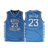 Camiseta NCAA North Carolina Tar Heels Michael Jordan NO 23 Azul