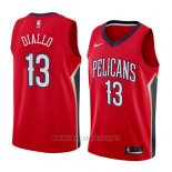 Camiseta New Orleans Pelicans Cheick Diallo NO 13 Statement 2018 Rojo