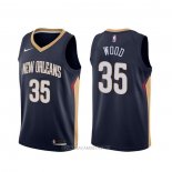 Camiseta New Orleans Pelicans Christian Wood NO 35 Icon Azul