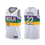 Camiseta New Orleans Pelicans Derrick Favors NO 22 Ciudad 2019-20 Blanco