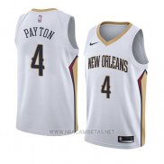 Camiseta New Orleans Pelicans Elfrid Payton NO 4 Association 2018 Blanco