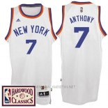 Camiseta New York Knicks Carmelo Anthony NO 7 Retro Blanco