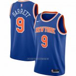 Camiseta New York Knicks RJ Barrett NO 9 Icon Azul