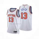 Camiseta New York Knicks Tyler Kolek NO 13 Association 2025-26 Blanco