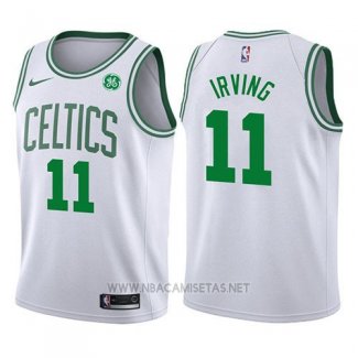 Camiseta Nino Boston Celtics Kyrie Irving NO 11 2017-18 Blanco