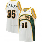 Camiseta Nino Seattle SuperSonics Kevin Durant NO 35 Mitchell & Ness 2006-07 Blanco