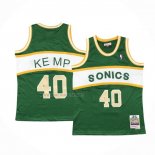 Camiseta Nino Seattle SuperSonics Shawn Kemp NO 40 Historic Retro Verde2