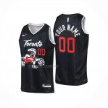 Camiseta Nino Toronto Raptors Personalizada Ciudad 2025-26 Negro