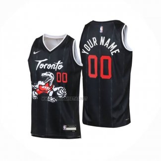 Camiseta Nino Toronto Raptors Personalizada Ciudad 2025-26 Negro
