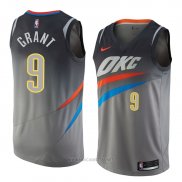 Camiseta Oklahoma City Thunder Jerami Grant NO 9 Ciudad 2018 Gris