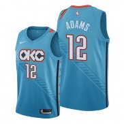 Camiseta Oklahoma City Thunder Steven Adams NO 12 Ciudad Edition Azul