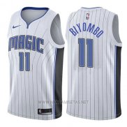 Camiseta Orlando Magic Bismack Biyombo NO 11 Association 2017-18 Blanco