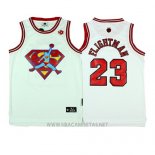 Camiseta Pelicula Flightman Superman NO 23 Blanco