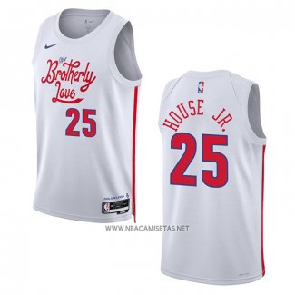 Camiseta Philadelphia 76ers Danuel House JR. NO 25 Ciudad 2022-23 Blanco