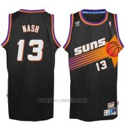 Camiseta Phoenix Suns Steve Nash NO 13 Retro Negro