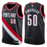 Camiseta Portland Trail Blazers Caleb Swanigan NO 50 Icon 2017-18 Negro