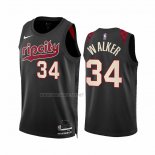 Camiseta Portland Trail Blazers Jabari Walker NO 34 Ciudad 2023-24 Negro